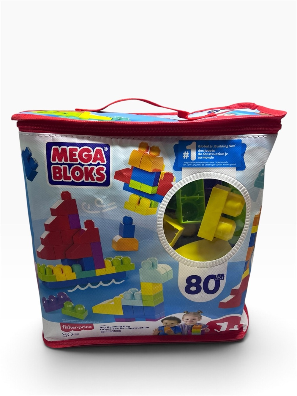 Mega Bloks Blue 80-Piece Building Blocks Set